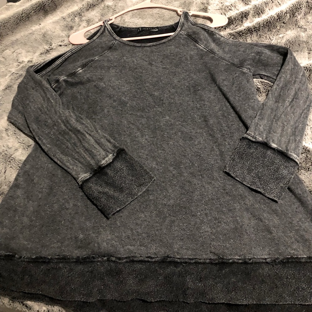 Grey Cold Shoulder Shirt!